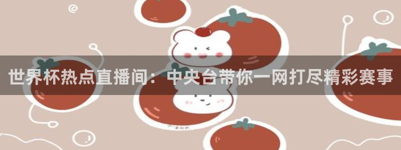 足球世预赛：世界杯热点直播间：中央台带你一网打尽精彩赛事